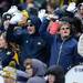 Members of the Michigan marching band cheer during spring practice at Michigan Stadium on Saturday, April 13, 2013. Melanie Maxwell I AnnArbor.com